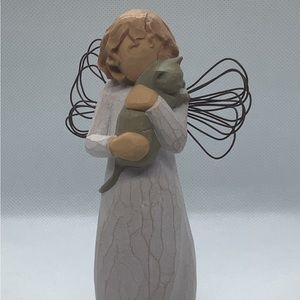 Willow Tree Demdaco 'With Affection' Angel With Cat 5.5" Figurine Lordi 2003